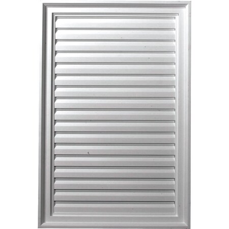 Ekena Millwork Vertical Urethane Gable Vent Louver, Non-Functional, 24"W x 15"H GVVE24X15D